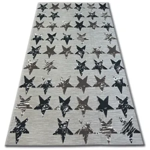Dywany Lusczow Kusový koberec LISBOA 27219/975 hvězda hnědý, velikost 160x230