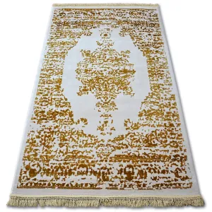 Dywany Lusczow Kusový koberec MANYAS Fegy krémovo-zlatý, velikost 80x300