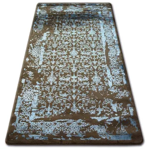 Dywany Lusczow Kusový koberec MANYAS Mariet hnědo-modrý, velikost 240x350