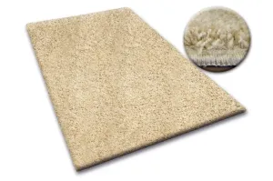 Dywany Lusczow Kusový koberec SHAGGY Izebelie 5cm česnekový, velikost 200x200