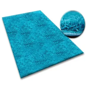 Dywany Lusczow Kusový koberec SHAGGY Izebelie 5cm tyrkysový, velikost 100x250
