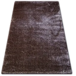 Dywany Lusczow Kusový koberec SHAGGY VERONA MIKE hnědý, velikost 133x190