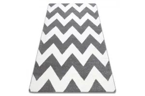 Dywany Lusczow Kusový koberec SKETCH CRAIG šedý / bílý - Cikcak, velikost 180x270