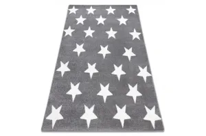Dywany Lusczow Kusový koberec SKETCH DECLAN šedý / bílý - Hvězda, velikost 240x330