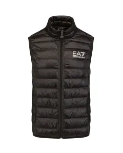 Péřová vesta EA7 Emporio Armani černá barva
