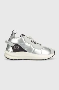 Sneakers boty EA7 Emporio Armani stříbrná barva