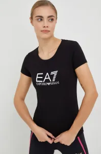 Tričko EA7 Emporio Armani černá barva #4287380