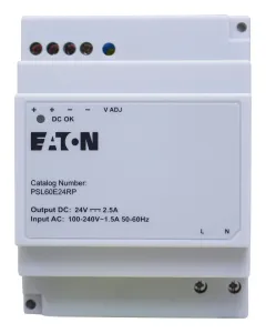 Eaton Psl60E24Rp Power Supply, Ac-Dc, 24V, 2.5A