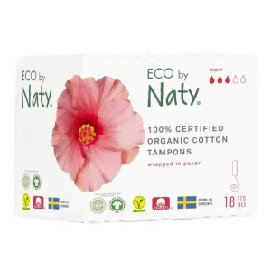 Eco by Naty Dámské tampóny ECO by Naty - super (18 ks)