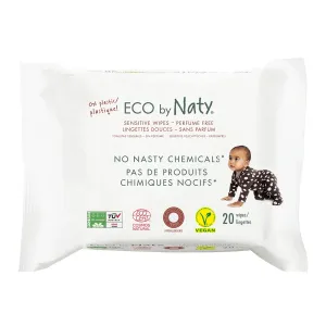 Eco Naty ECO vlhčené ubrousky Naty bez vůně - pro citlivou pokožku (20 ks) #2168848