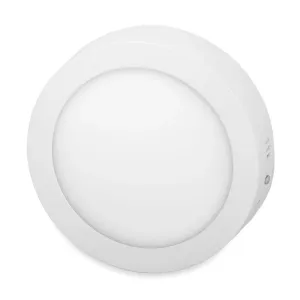 T-LED Bílý přisazený LED panel kulatý 170mm 12W Barva světla: Studená bílá 10285