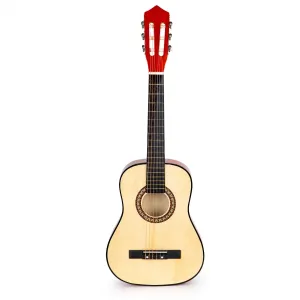 Dřevěná kytara Country EcoToys hnědá #5675371