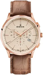 EDOX Les Vauberts Chronograph 10236-37RC-BEIR + 5 let záruka, pojištění a dárek ZDARMA