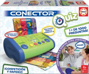 Dětská společenská hra Conector Quiz Educa 1000 otázek o světě španělsky od 4 let