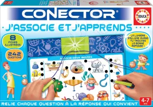 Naučná hra Conector J'associe et J'apprends Educa francouzsky 242 otázek od 4 let