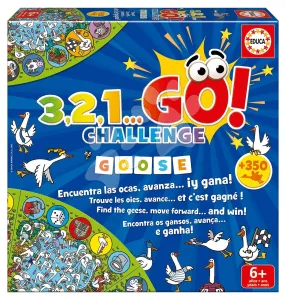 Společenská hra Hledání hus 3,2,1... Go! Challenge Goose Educa od 6 let anglicky španělsky