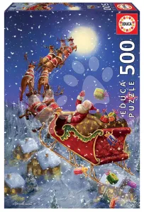 Puzzle Santa Claus is Coming Educa 500 dílků a Fix lepidlo