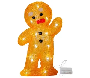 Eglo Eglo 410799 - LED Vánoční dekorace CRYSTALINE 20xLED/0,06W/3xAA perníček