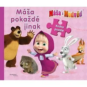 Máša a Medvěd Máša pokaždé jinak: Kniha puzzle