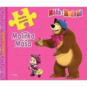 Máša a medvěd Malířka Máša: Kniha puzzle