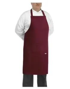 Kuchařská zástěra EGOchef BIG BOY ke krku - bordó - velikost od 5XL - 7XL