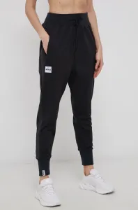 Kalhoty Eivy dámské, černá barva, vzorované #6095191