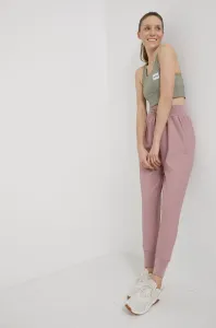 Kalhoty Eivy dámské, růžová barva, hladké