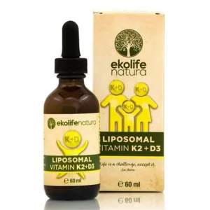 Ekolife Natura Liposomal Vitamin K2 + D3 60ml (Lipozomální vitamín K2+ D3)