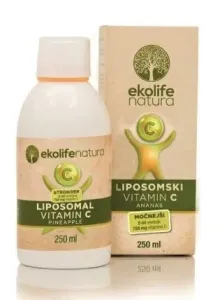 Ekolife Natura Liposomal Vitamin C 750mg 250ml ananas (Lipozomální vitamín C)