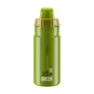 ELITE Cyklistická láhev na vodu - JET GREEN PLUS 550 - světle zelená