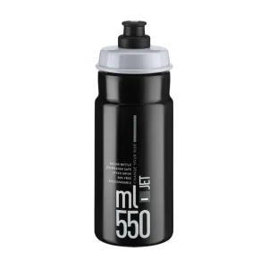 ELITE Cyklistická láhev na vodu - JET 550 - černá/šedá