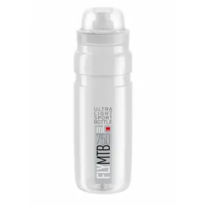 Elite Cyklistická láhev na vodu FLY MTB CLEAR grey logo 750 ml