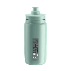Elite Cyklistická láhev na vodu FLY WARM GREEN grey logo 550 ml