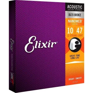 Elixir Acoustic 80/20 Bronze 12-String Nanoweb