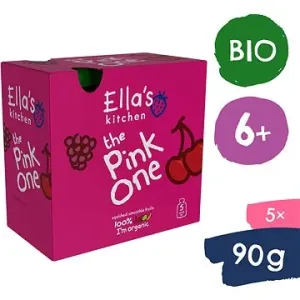 Ella's Kitchen BIO Pink One ovocné smoothie s rebarborou (5× 90 g)