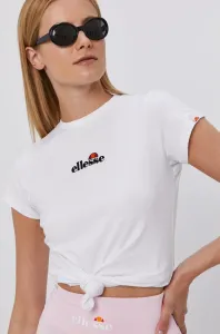 Bavlněné tričko Ellesse bílá barva