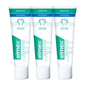 Elmex Bělicí zubní pasta pro citlivé zuby Sensitive Whitening 3 x 75 ml