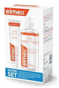 Elmex  Caries Protection Pack - ústní voda 400ml + zubní pasta 75ml