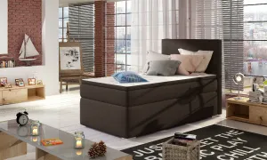 Artelta Čalouněná jednolůžková postel ROCCO | pravá 90 x 200 cm Barva: Soft 17