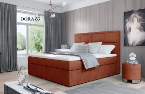 ELTAP Čalouněná postel MERON Boxsprings 140 x 200 cm Látka čalounění: Dora 63