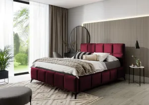 Artelta Manželská postel MIST | 140 x 200 cm barevné provedení: Velvetmat 25 #696350