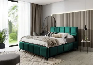 Artelta Manželská postel MIST | 140 x 200 cm barevné provedení: Velvetmat 38 #696319