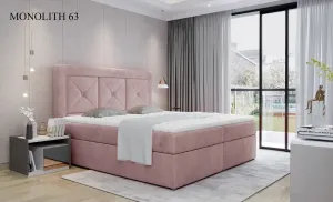 Artelta Čalouněná manželská postel IDRIS | 160 x 200 cm Barevné provedení IDRIS: Monolith 63