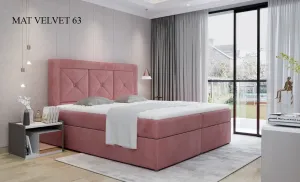 Artelta Čalouněná manželská postel IDRIS | 180 x 200 cm Barevné provedení IDRIS: Matt Velvet 63
