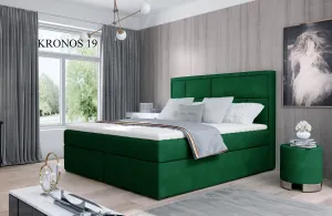 ELTAP Čalouněná postel MERON Boxsprings 160 x 200 cm Látka čalounění: Kronos 19