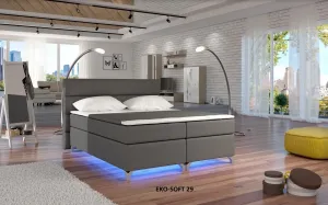 ELTAP Manželská postel ALEX BOXSPRINGS 180x200 (ekokůže Soft 29)