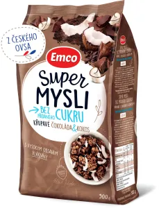 Emco Super mysli bez přidaného cukru čokoláda a kokos 500g