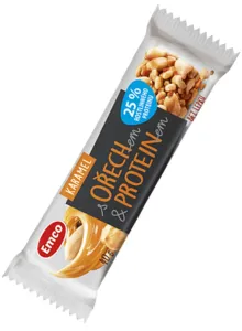 Emco Tyčinka s ořechem a proteinem - Karamel 40 g