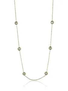 Emily Westwood Jemný pozlacený náhrdelník s krystaly Phoebe EWN23096G