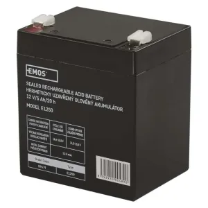 EMOS Bezúdržbový olověný akumulátor 12V 5Ah faston 6,3mm 1201003300
